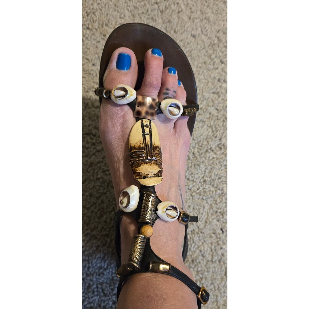 Unique shell sandals